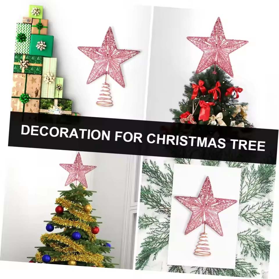 Star Tree Topper - 크리스마스 펜타곤 탑 스타 트리 토퍼,