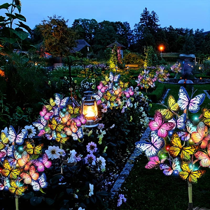 Christmas Lights Outdoor - 태양 LED 나비 정원 조명 마당