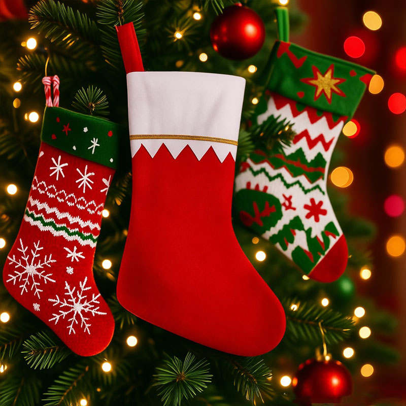 Christmas Stocking Hanging - 크리스마스 장식용 양말, 벽난로 장식용 양말,
