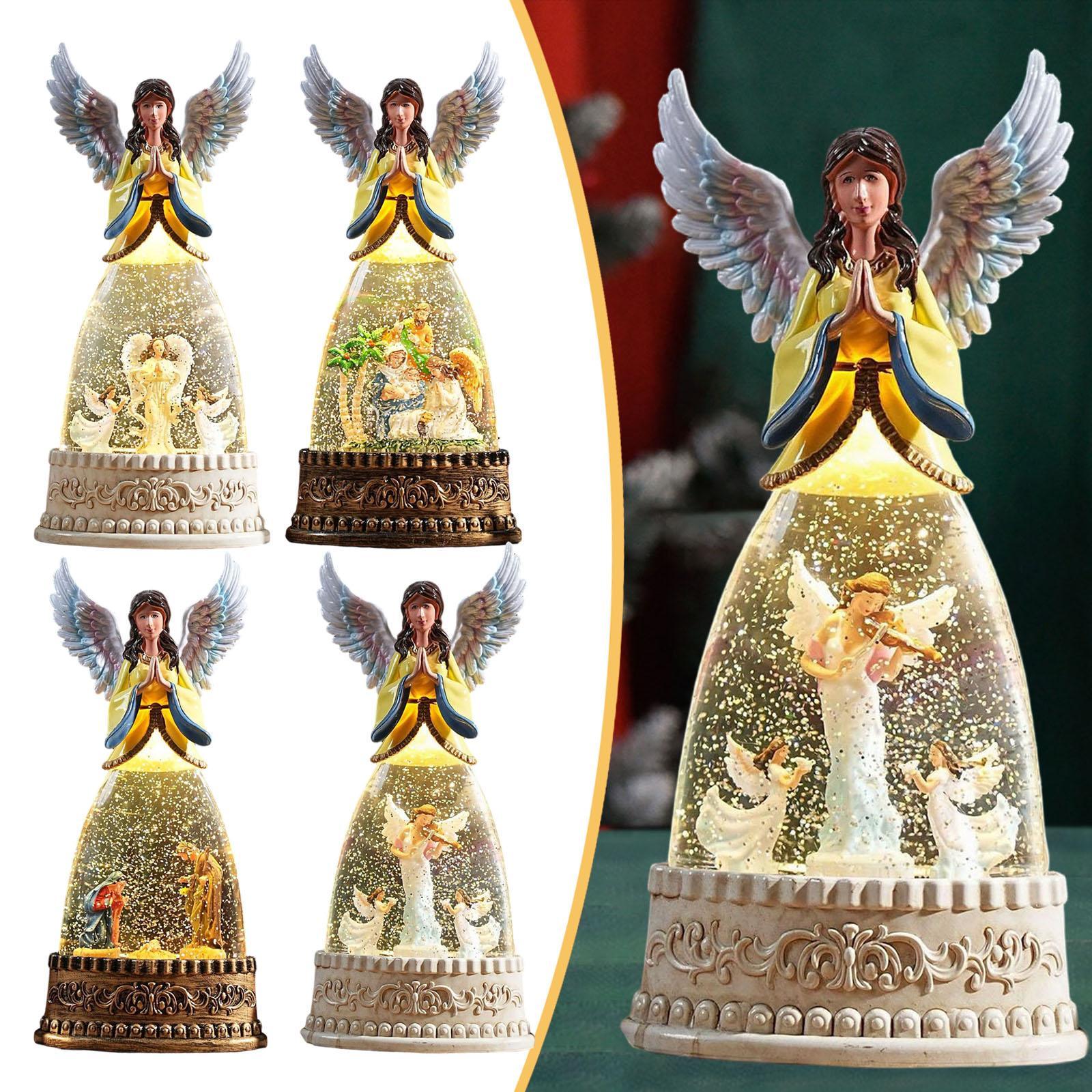 Snow Globe Musical - 뮤지컬 크리스마스 스노우 글로브 데스크탑 장식
