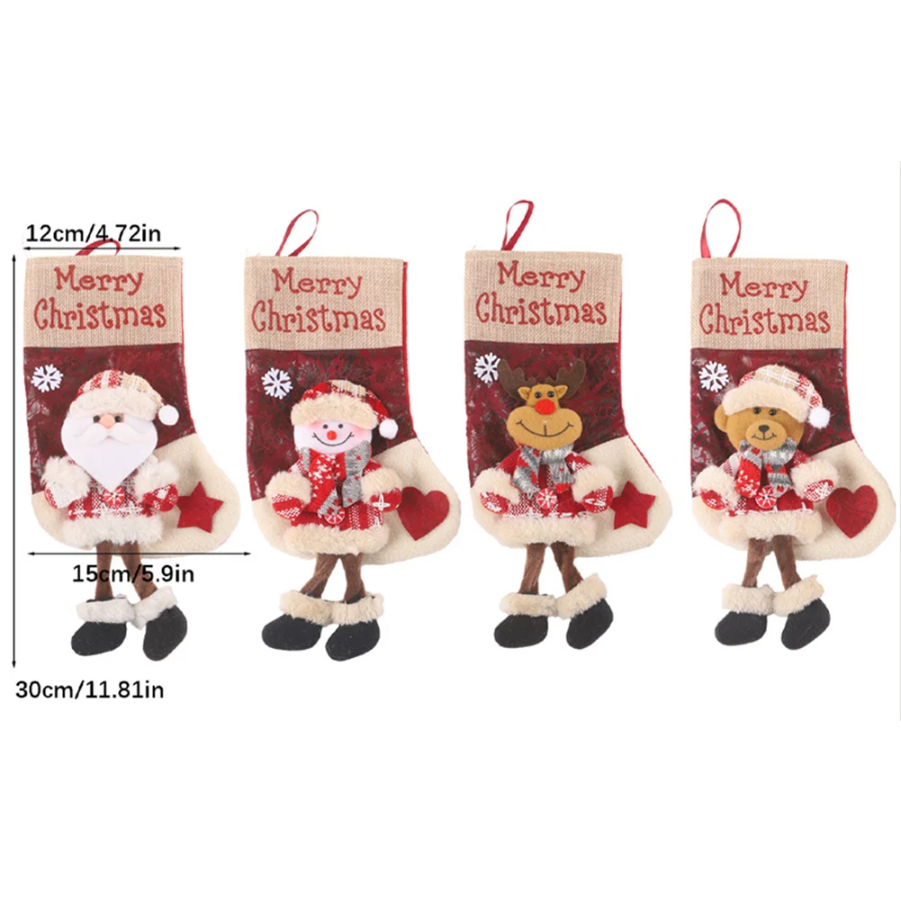 Christmas Stocking Hanging - 벽난로에 걸 수 있는 대형 산타