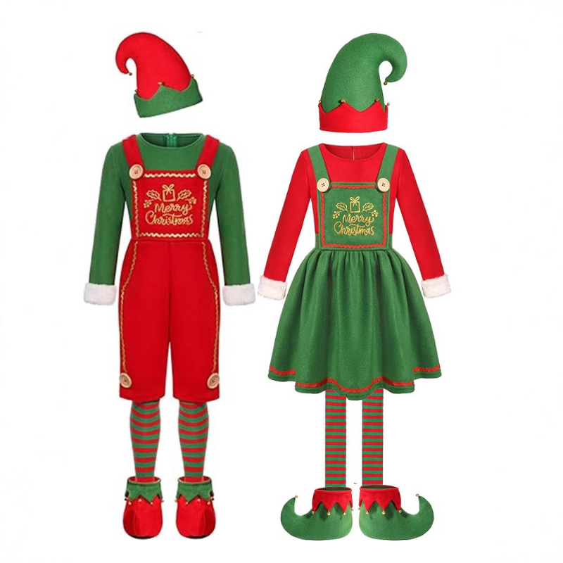 Elf Costume Christmas - 재미있는 성인 산타클로스 코스프레 의상 남아