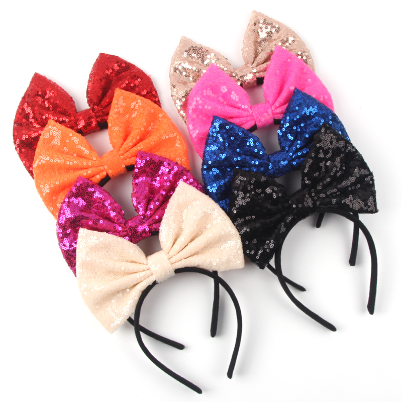 Ribbon Bow Gift - 1pcs 세련된 활 머리띠 간단하고 반짝