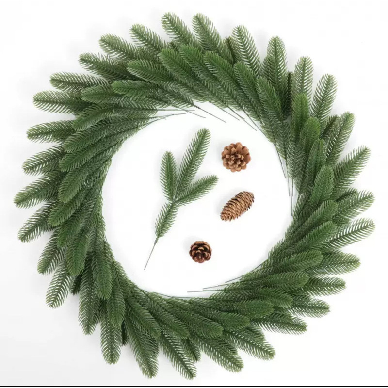 인공 소나무 가지, 가짜 소나무 잎, 녹색 장식품, D - Christmas Wreath Fake 리뷰 및 가격