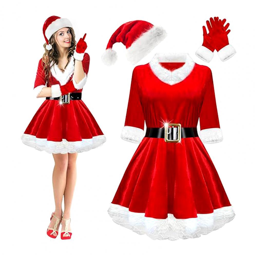 4피스 미세스 클로스 코스튬 세트 여성용 	 산타클로스 - Elf Costume Christmas 리뷰 및 가격