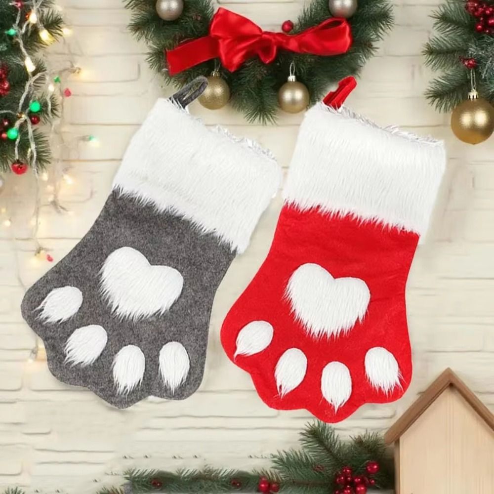 1/3/5/10개입 귀여운 대용량 강아지 발바닥 모양  - Christmas Stocking Hanging 리뷰 및 가격