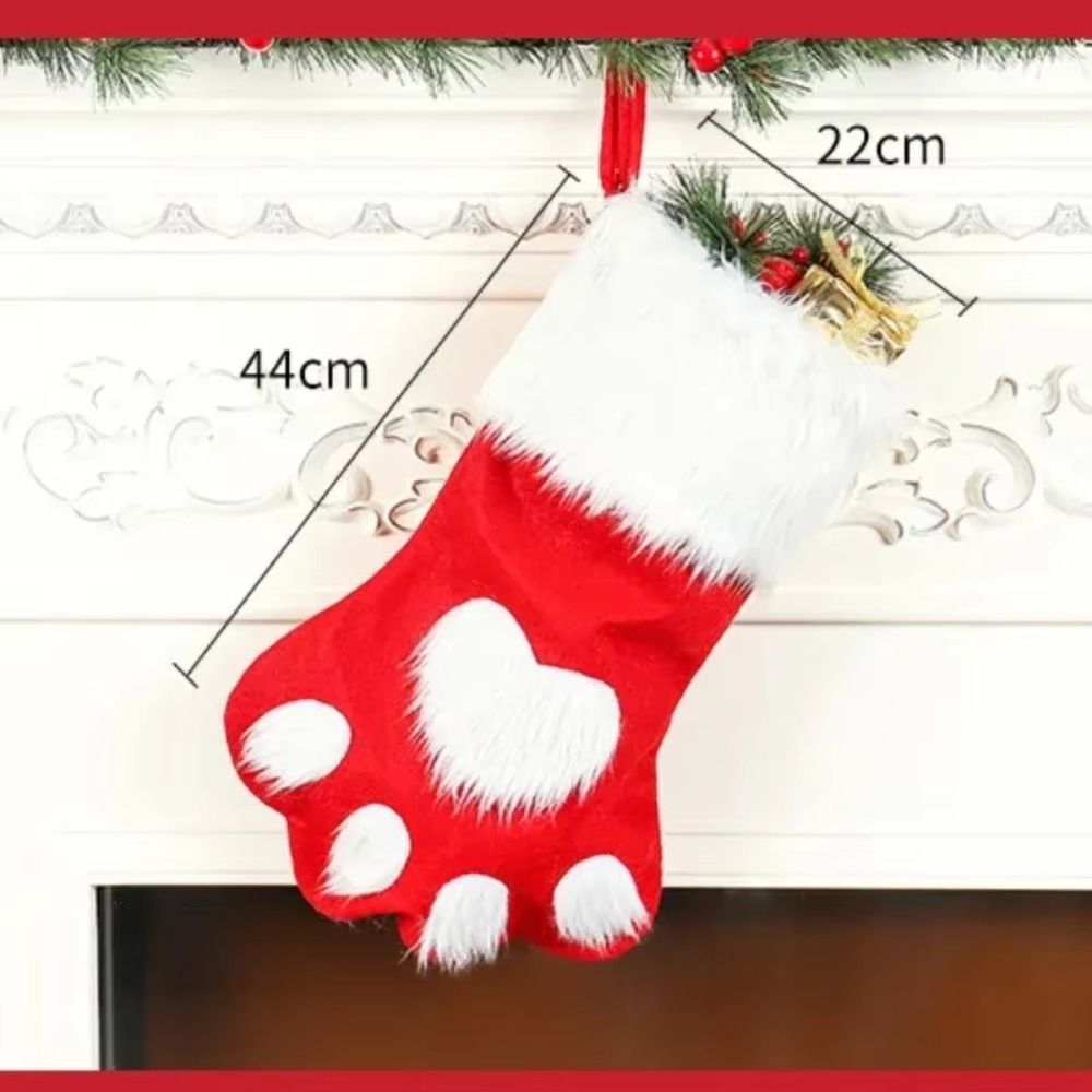 1/3/5/10개입 귀여운 대용량 강아지 발바닥 모양  - Christmas Stocking Hanging 리뷰 및 가격