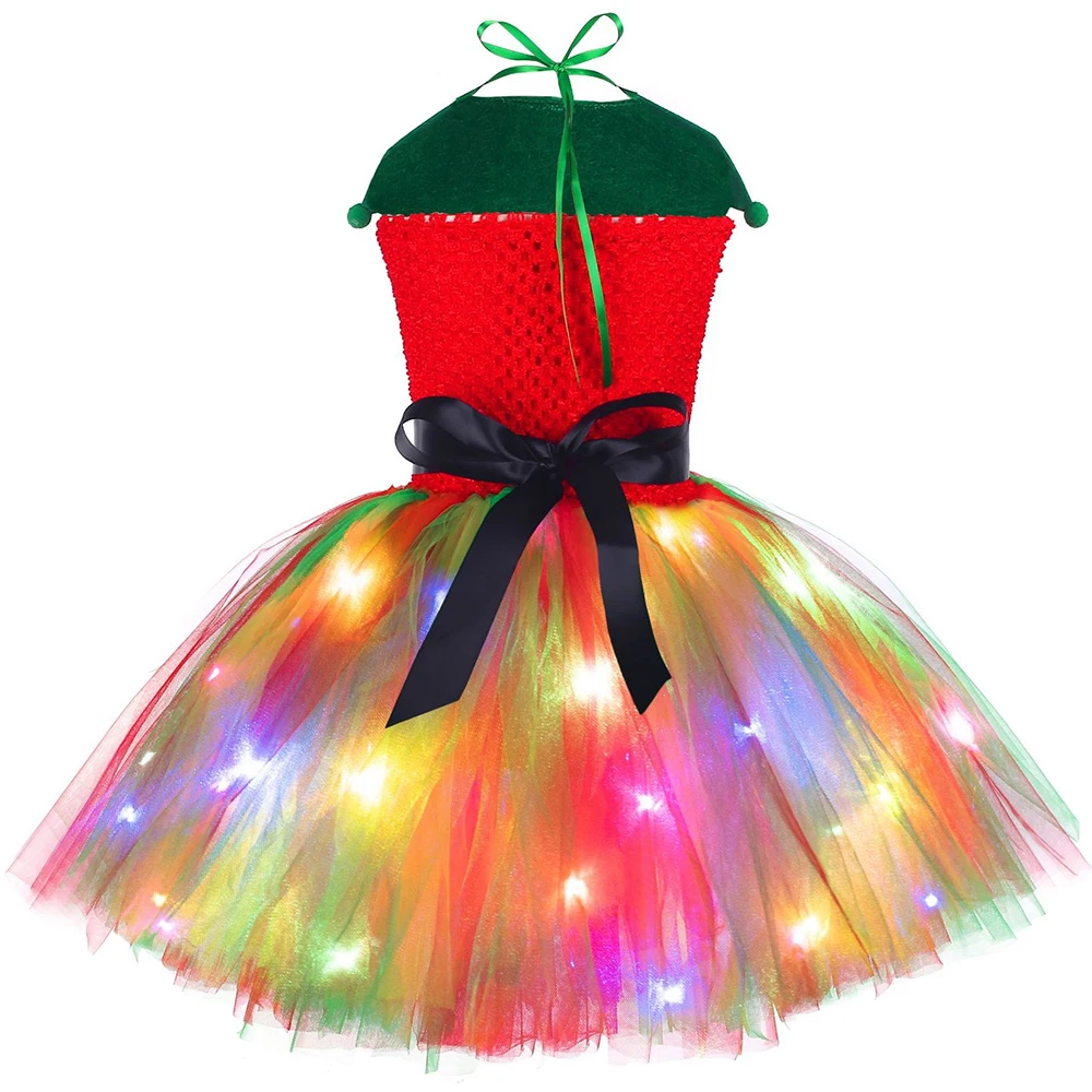 크리스마스 튜튜 드레스 레드 그린 튤 프린세스 드레스  - Elf Costume Christmas 리뷰 및 가격