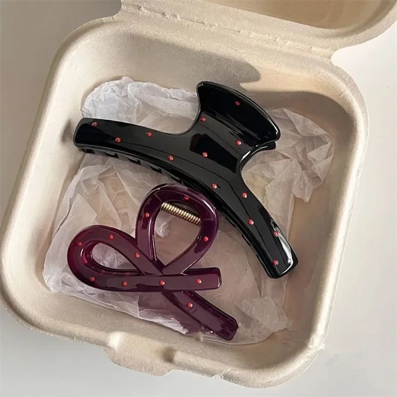 2개 여성용 빈티지 레드 물방울 무늬 리본 매듭 상어  - Ribbon Bow Gift 리뷰 및 가격