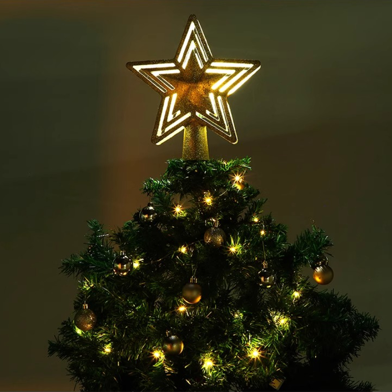LED 프로젝션 트리 토퍼 스타 골든 펜타그램 눈송이  - Star Tree Topper 리뷰 및 가격