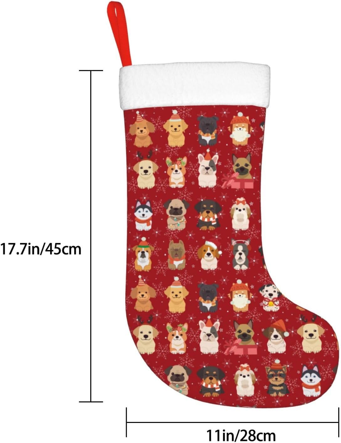 귀여운 크리스마스 강아지 크리스마스 스타킹 벽난로 장식 - Christmas Stocking Hanging 리뷰 및 가격