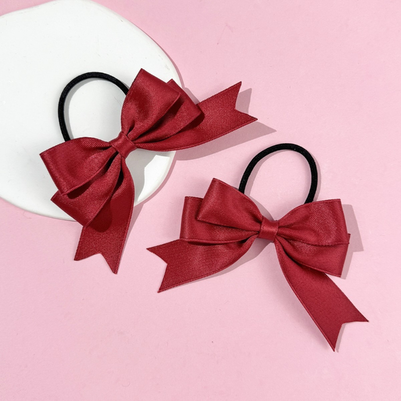 2개의 리본 머리끈, 달콤하고 심플하며, 더블 포니테일 - Ribbon Bow Gift 리뷰 및 가격