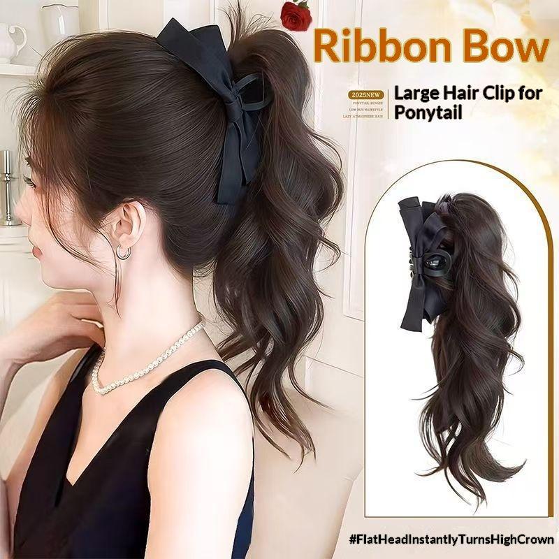 14인치 나비넥타이 클로 포니테일 가발 합성 풍성한 리 - Ribbon Bow Gift 리뷰 및 가격