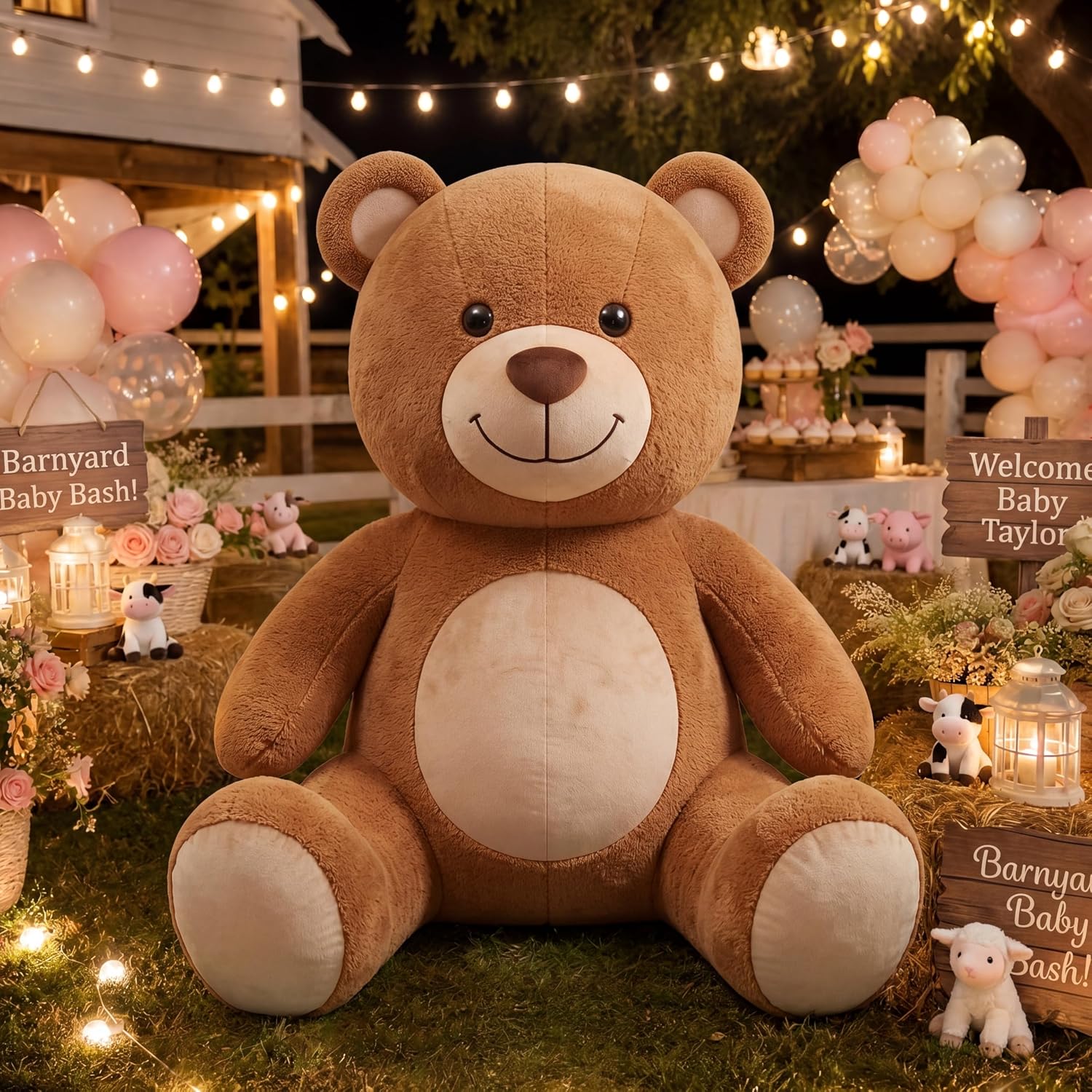 6피트 LED 조명이 있는 플러시 풍선 곰인형, 생일, - Christmas Lights Outdoor 리뷰 및 가격