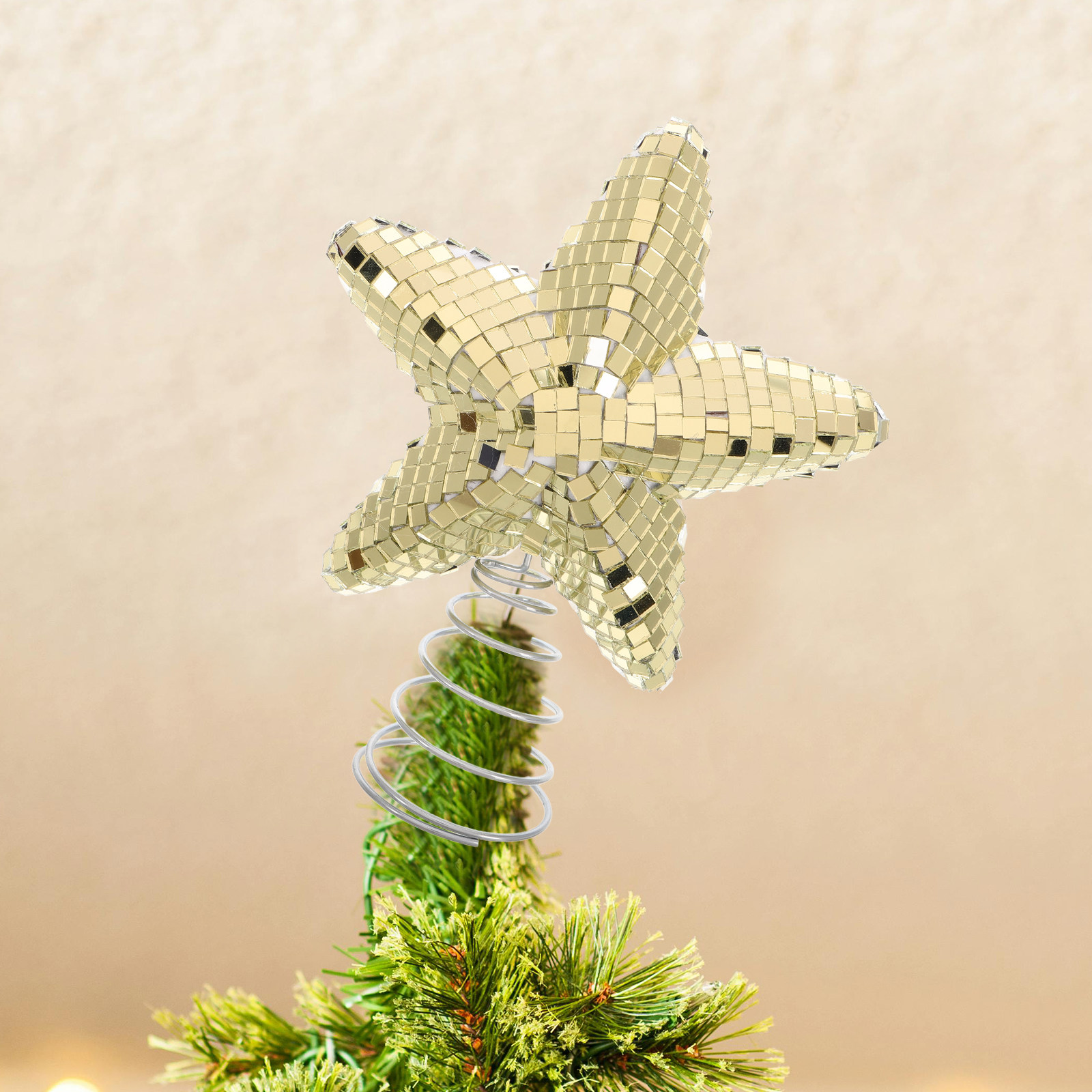 크리스마스 트리 스타 토퍼 디스코볼 글리터 미니 트리  - Star Tree Topper 리뷰 및 가격