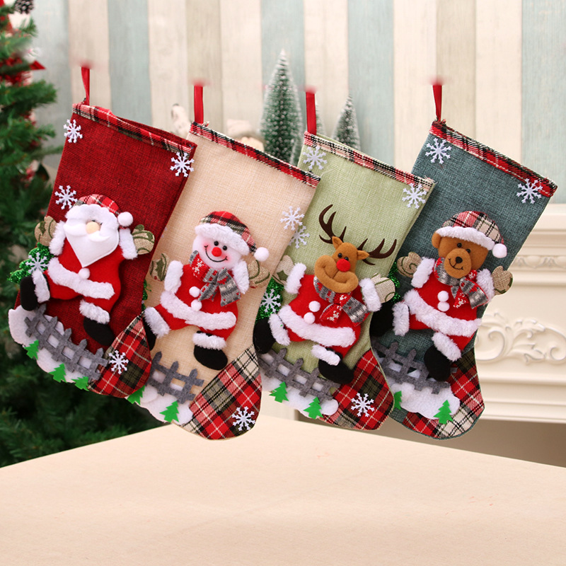 31cm 대형 크리스마스 스타킹 크리스마스 장식 산타  - Christmas Stocking Hanging 리뷰 및 가격