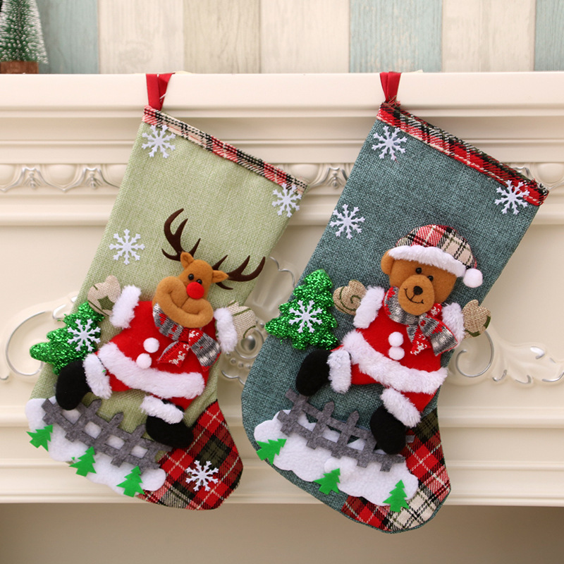 31cm 대형 크리스마스 스타킹 크리스마스 장식 산타  - Christmas Stocking Hanging 리뷰 및 가격