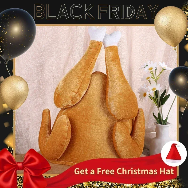 신상 봉제 구운 추수감사절 터키 모자, 참신한 요리 닭 - Santa Hat Plush 리뷰 및 가격