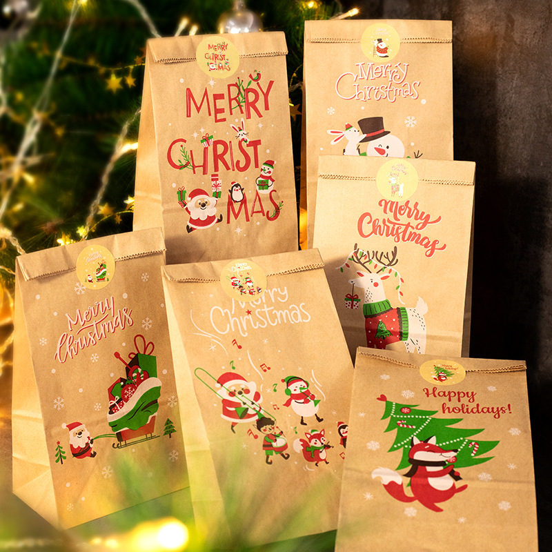 크리스마스 선물 가방 크래프트 종이 가방, 캔디 쿠키  - Advent Calendar Gift 리뷰 및 가격